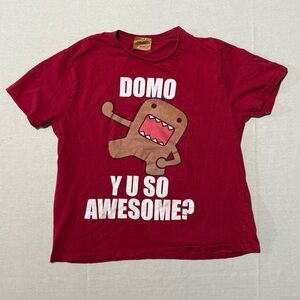 Vintage Domo “Y U So Awesome” Graphic Shirt Vintage Y2K Domo Shirt